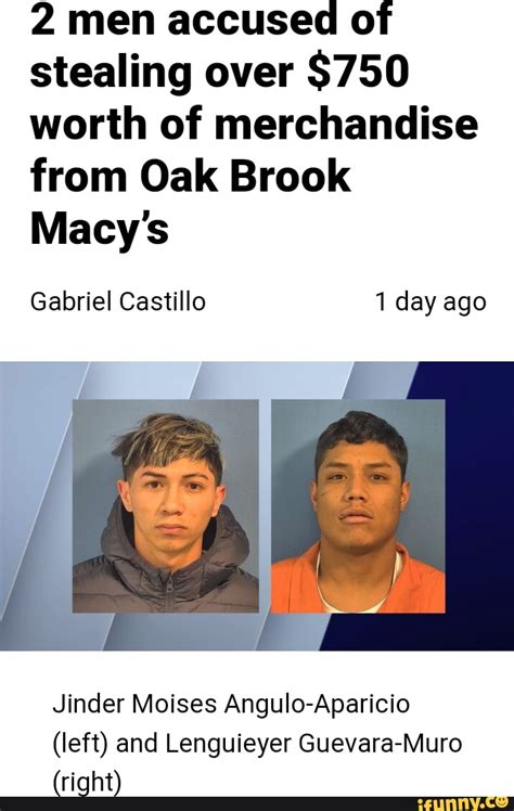 2 men accused of stealing over $750 worth of merchandise from Oak Brook Macy's